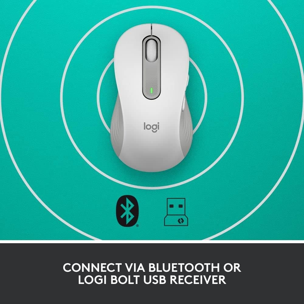 Buy Logitech,Logitech Signature M650 L Left Wireless Mouse - For Large Sized Left Hands, 2-Year Battery, Silent Clicks, Customisable Side Buttons, Bluetooth, for PC/Mac/Multi-Device/Chromebook - White - Gadcet UK | UK | London | Scotland | Wales| Near Me | Cheap | Pay In 3 | Keyboard & Mouse